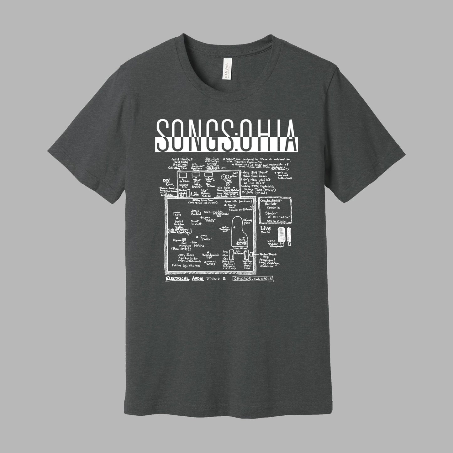 Songs: Ohia Studio Grey T-shirt - Secretly Store