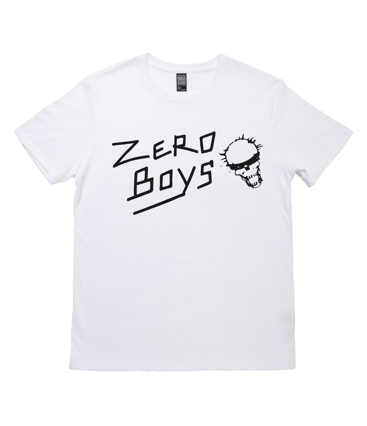 Zero Boys White Logo T-Shirt - Secretly Store