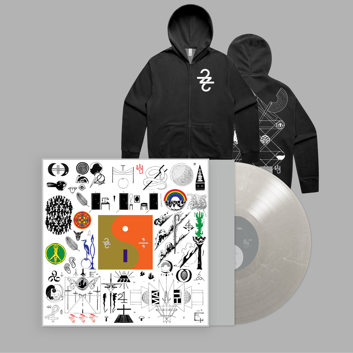 22, A Million (10th Anniversary Edition) Hoodie + Limited Edition Frosted Silver Vinyl Fanpack