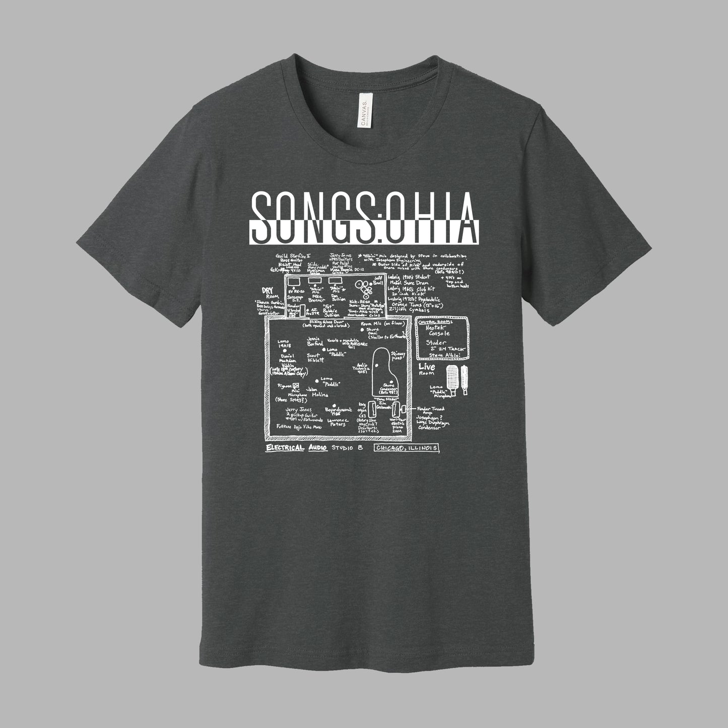 Songs: Ohia Studio Grey T-shirt